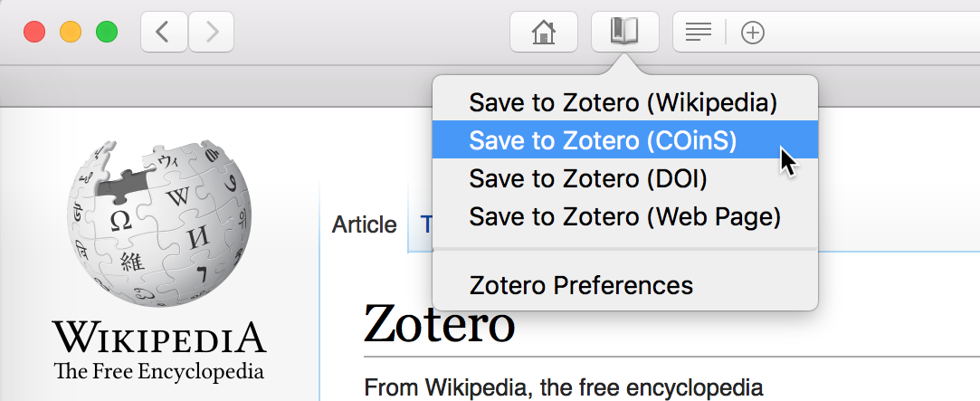 add files to zotero for chrome